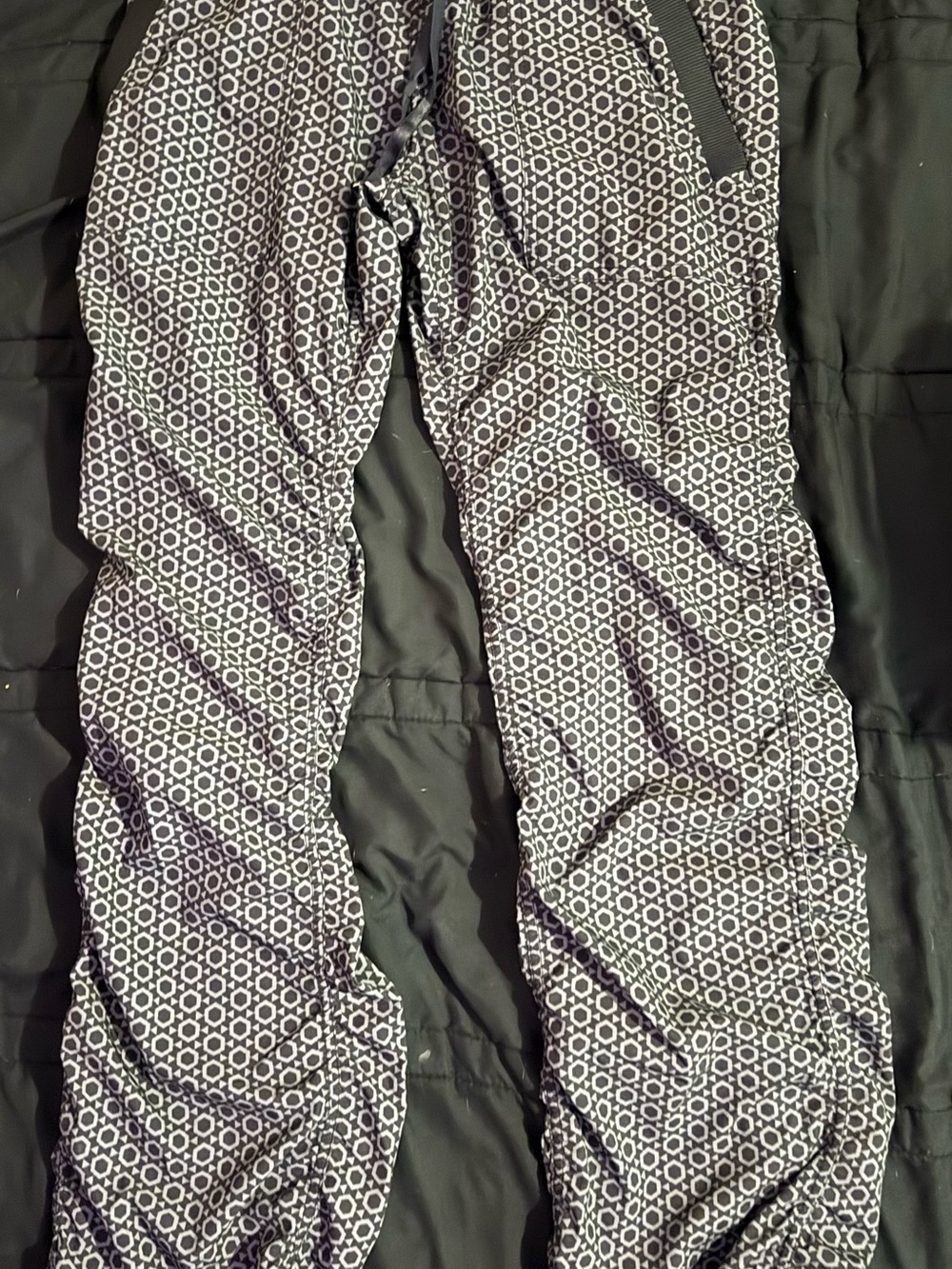 Kyodan Black & White Geometric Joggers